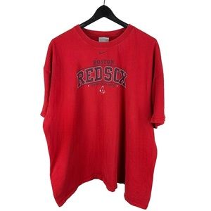 Vintage Y2K Nike Boston Red Sox Center Swoosh MLB Shirt Size 2XL
